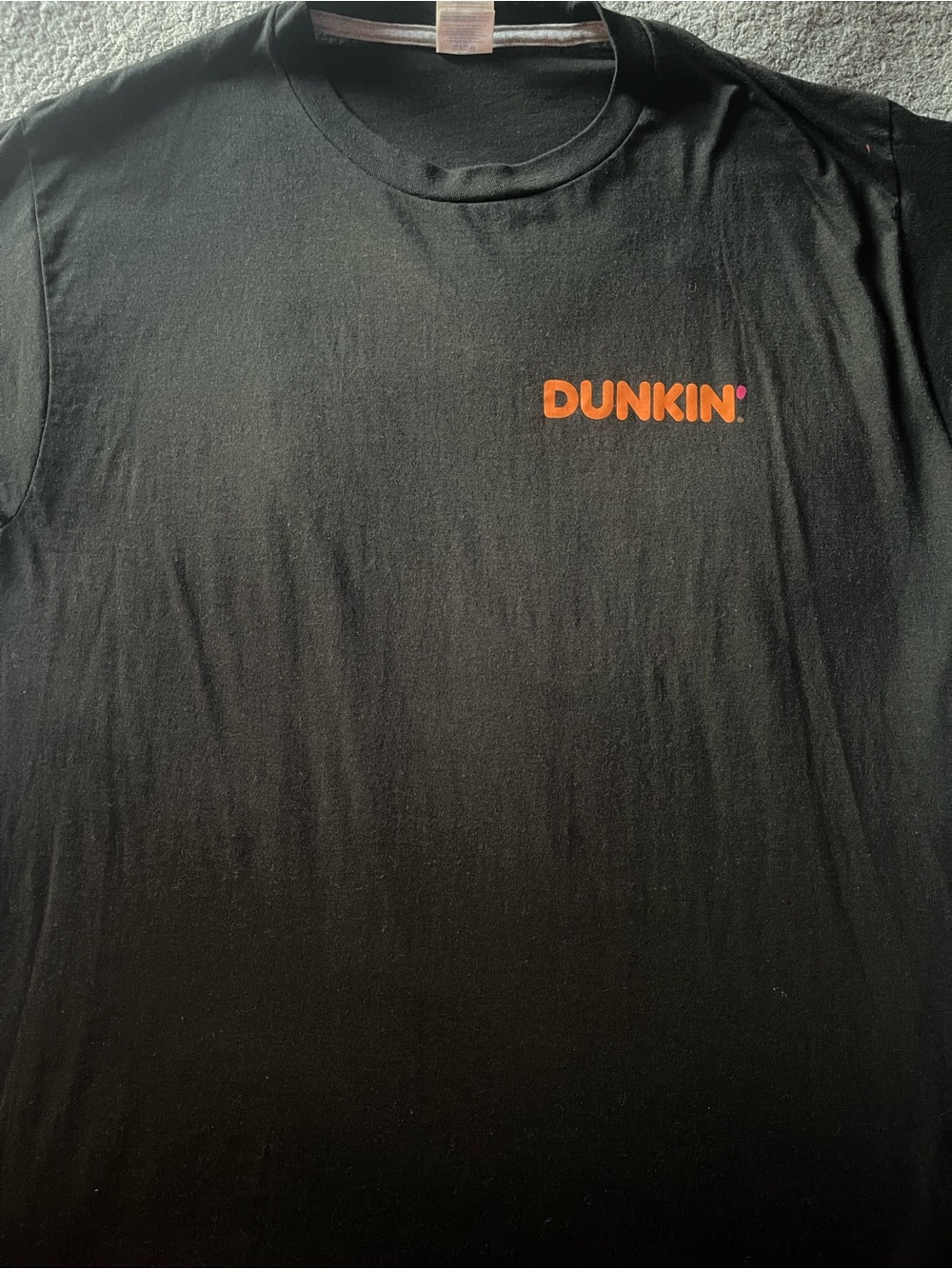 Black Logo T-Shirt - Orange Branding Donuts on back
